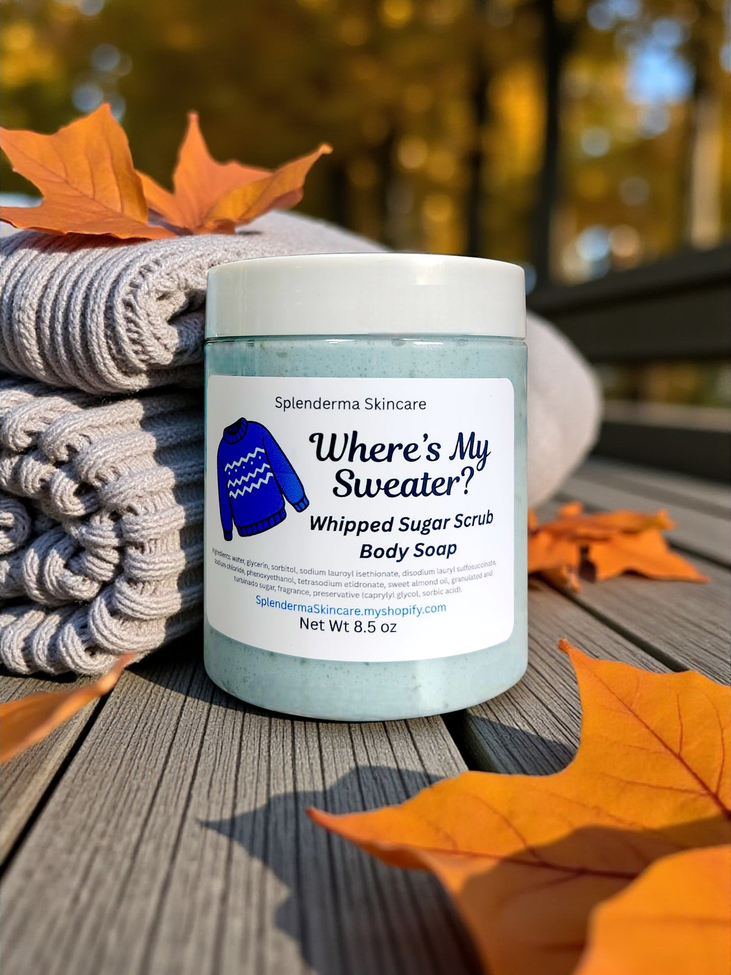 Whipped Sugar Scrub Body Soap-Fall Scent Collection